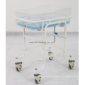 Movable Adjustable Stainless Steel Infant Baby Crib for Hospital